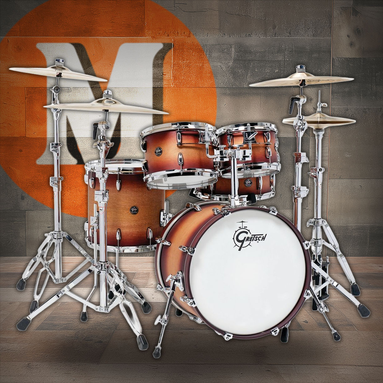 Gretsch Renown 5pc Shell Pack - Satin Tobacco Burst (RN2-E605) | Musician Madness