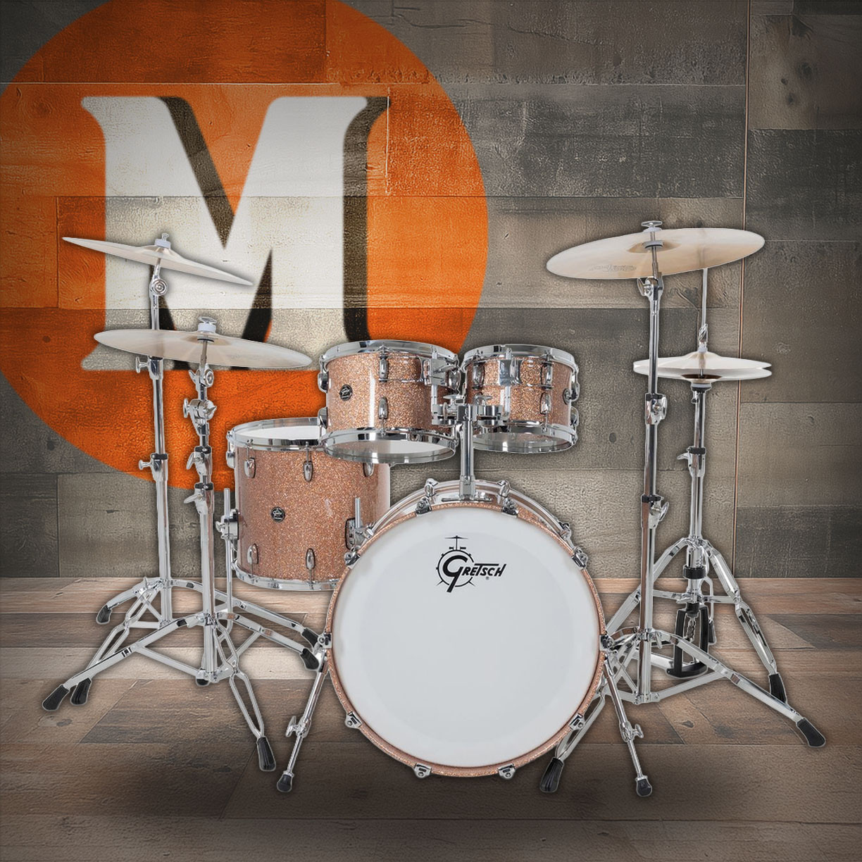 Gretsch Renown 4pc Shell Pack - Champagne Sparkle (RN2-E8246) | Musician Madness