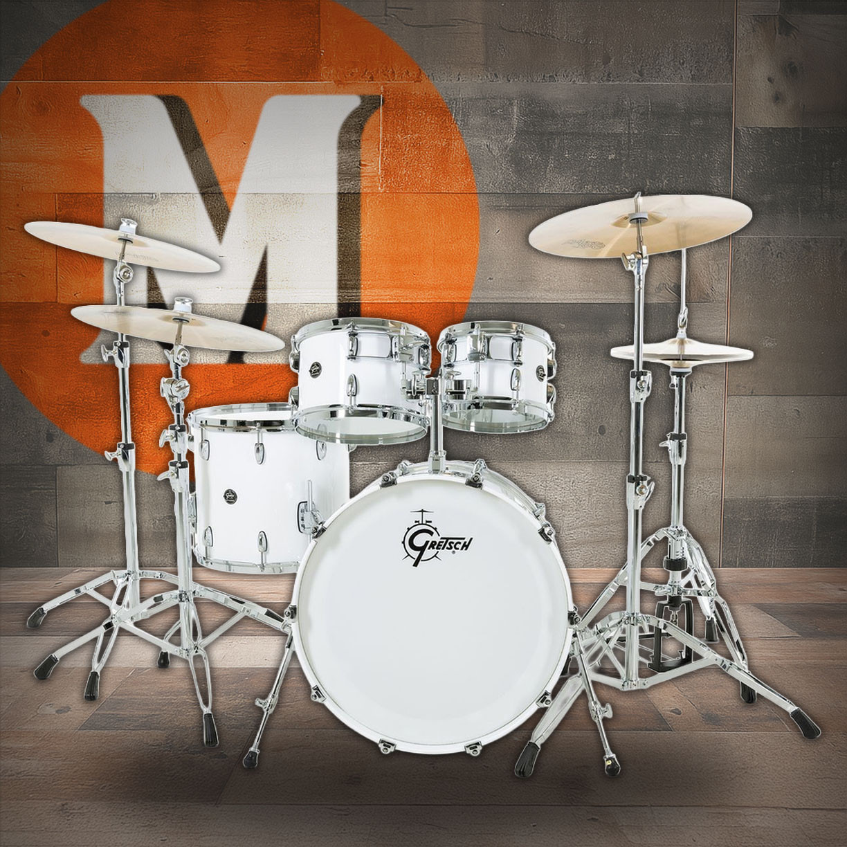 Gretsch Renown 4pc Shell Pack - Piano White (RN2-E8246) | Musician Madness