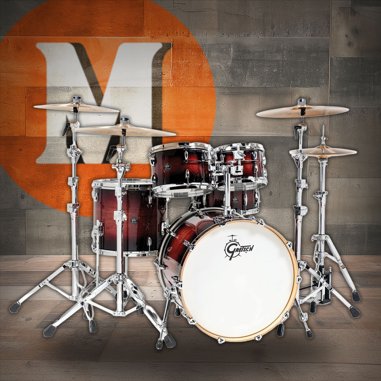 Gretsch Renown 5pc Shell Pack - Cherry Burst (RN2-E825) | Musician Madness