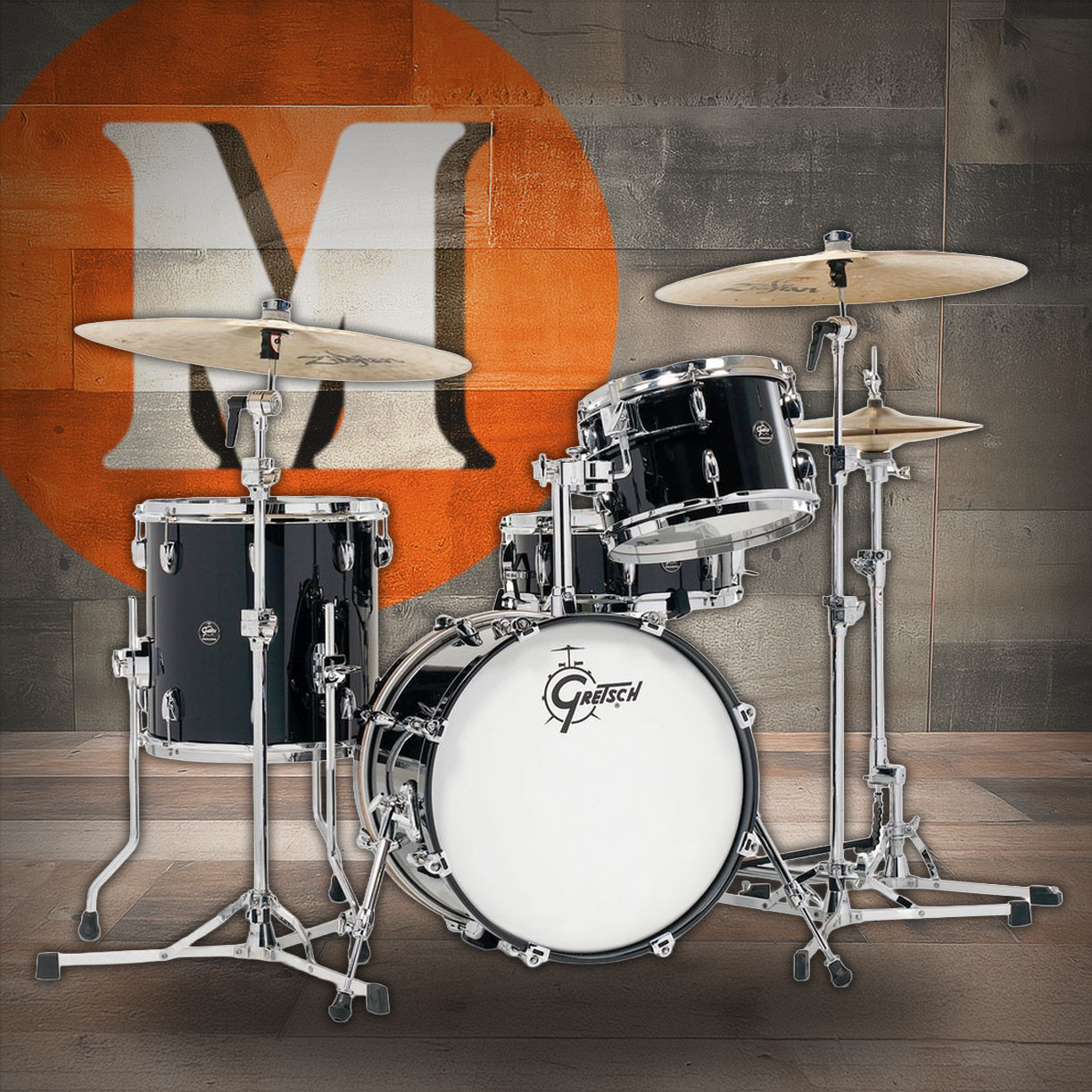 Gretsch Renown 4pc Shell Pack - Piano Black (RN2-J484) | Musician Madness