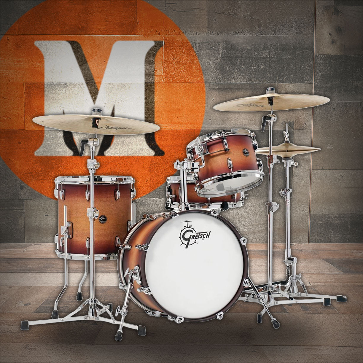 Gretsch Renown 4pc Shell Pack - Satin Tobacco Burst (RN2-J484) | Musician Madness