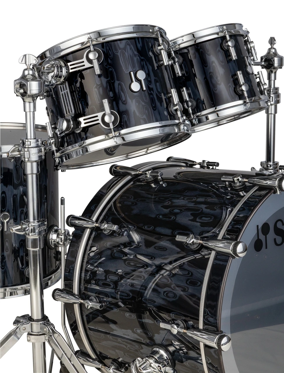 Sonor SQ2 Medium Maple Shells Gray Tribal Hg/Blk Lacquer (1053576-2)
