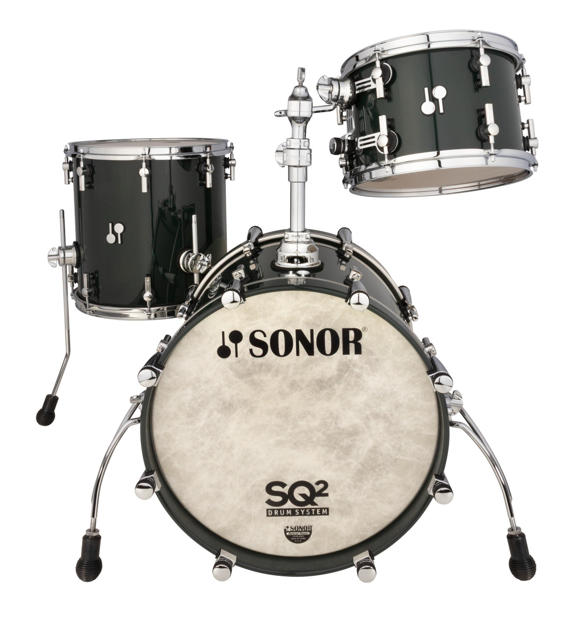 Sonor SQ2 Medium Birch Shells Ral 6012 Black Green/Natural (1056907-2)