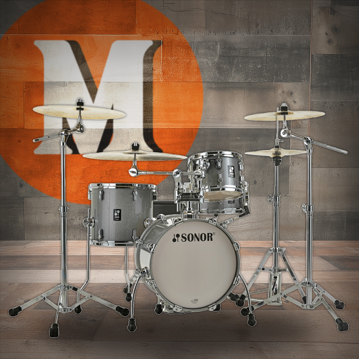 Sonor AQ2 Maple Safari Set-Titanium Quartz (AQ2-SAFARIWMCTQZ)