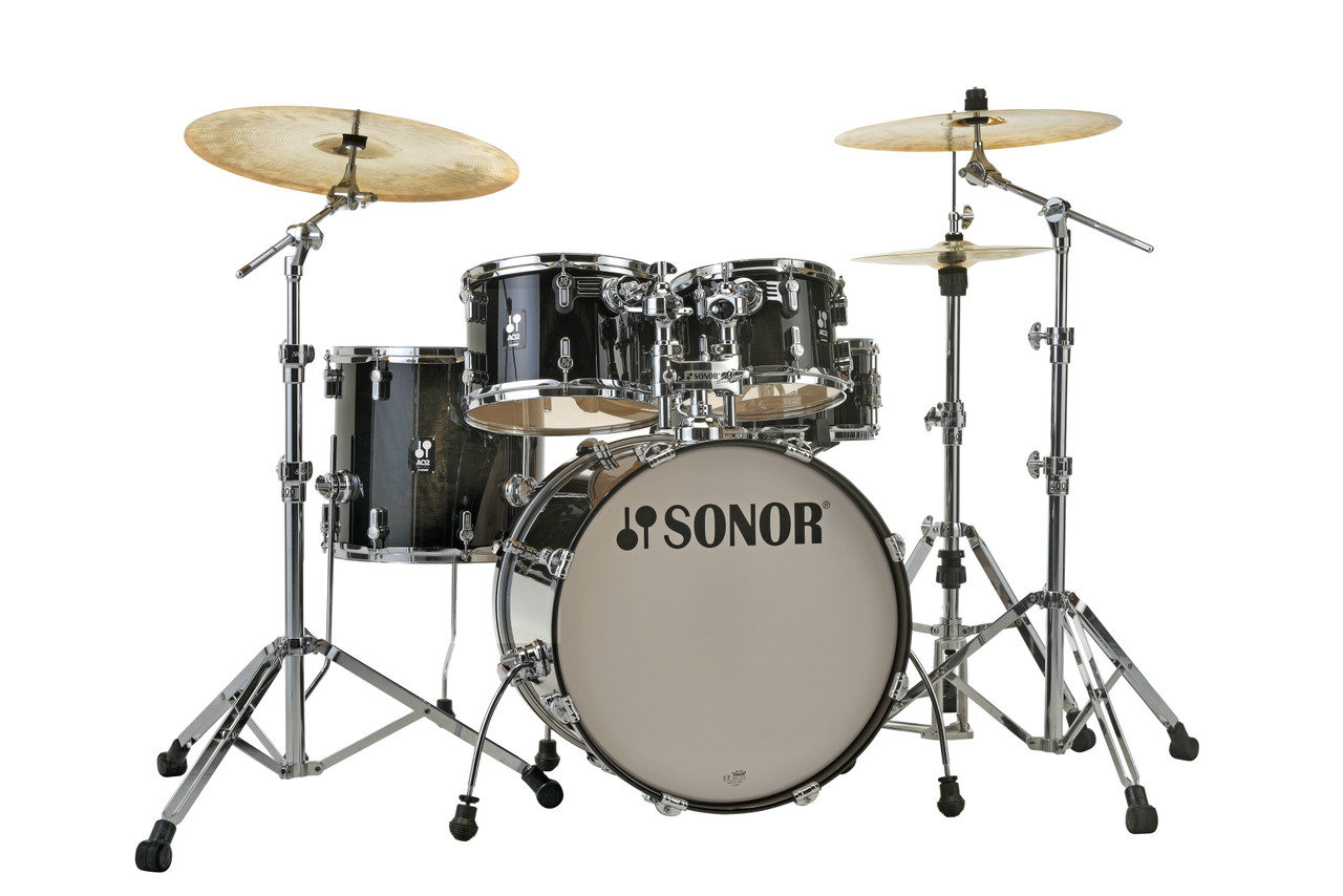 Sonor AQ2 Maple Studio Set-Transparent Black (AQ2-STUDIOWMCTSB)