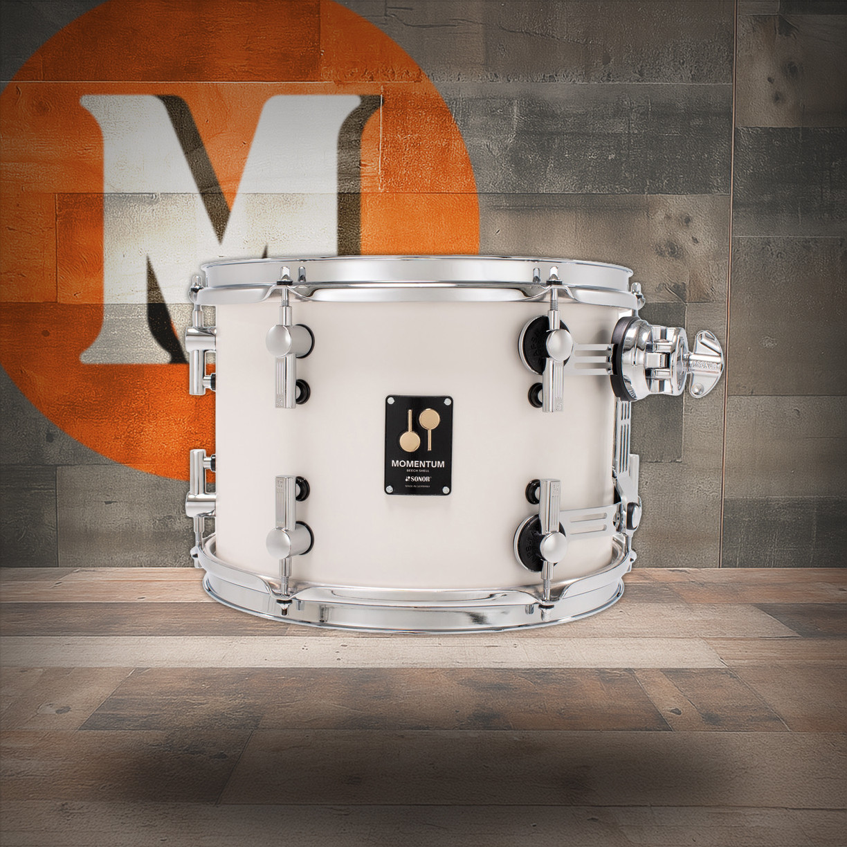Sonor Momentum Beech 12X8.5 Tom Satin Pure White (MTB-1285-TT-SPW)