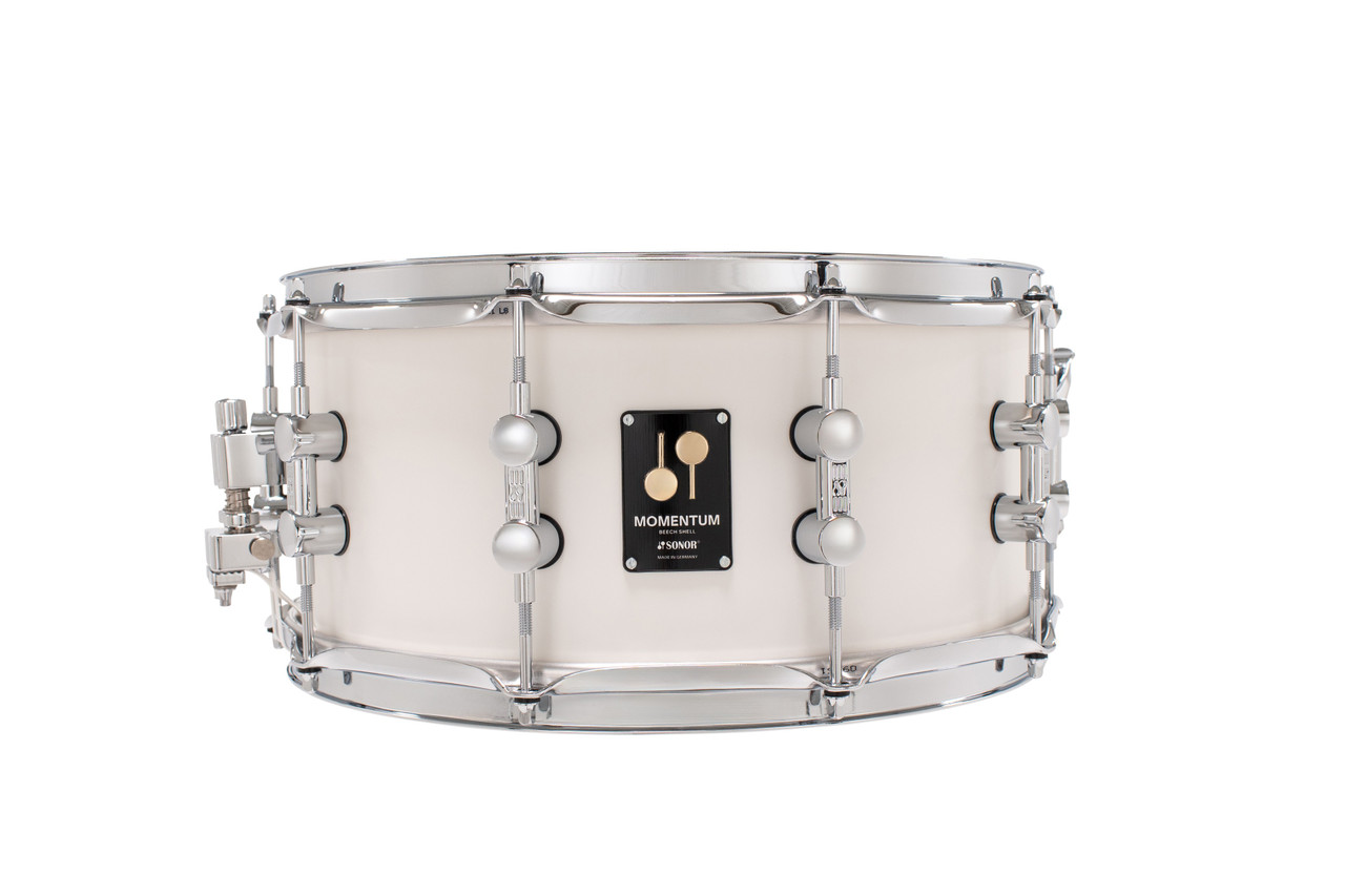 Sonor Momentum Beech 14X6.5 Snare Drum Satin Pure White (MTB-1465-SDW-SPW)