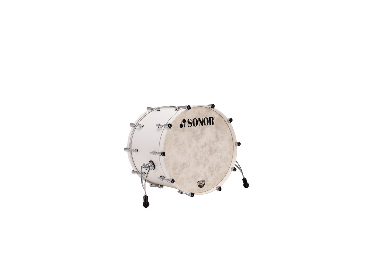 Sonor Momentum Beech 22X17.25 Bass Drum No Mount Satin Pure White (MTB-221725-BD-SPW)