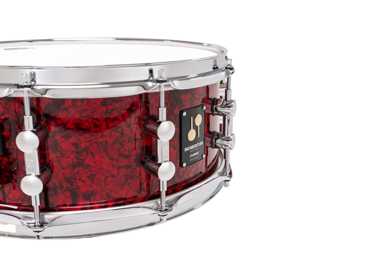 Sonor Momentum Maple 14X5.75 Snare Drum Red Pearl (MTM-14575-SDW-REP)