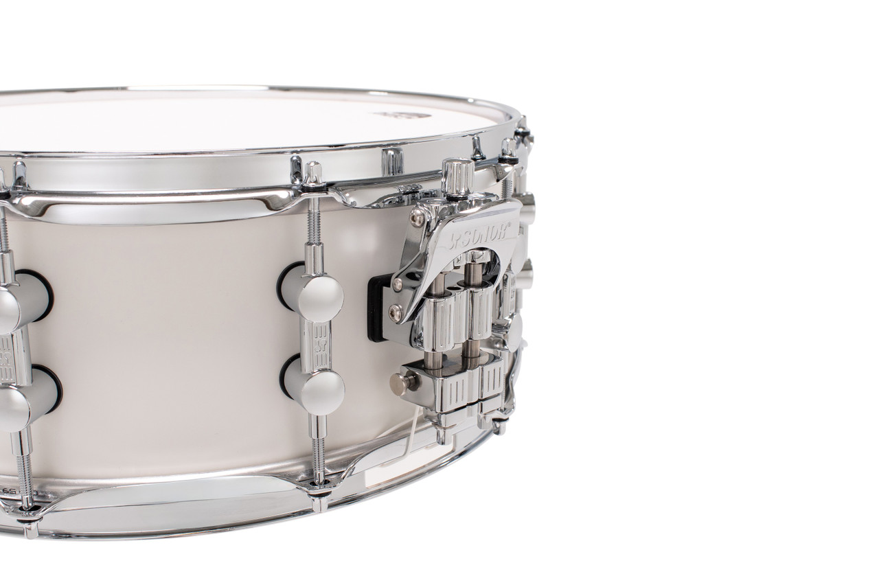 Sonor Momentum Maple 14X5.75 Snare Drum Satin Pure White (MTM-14575-SDW-SPW)