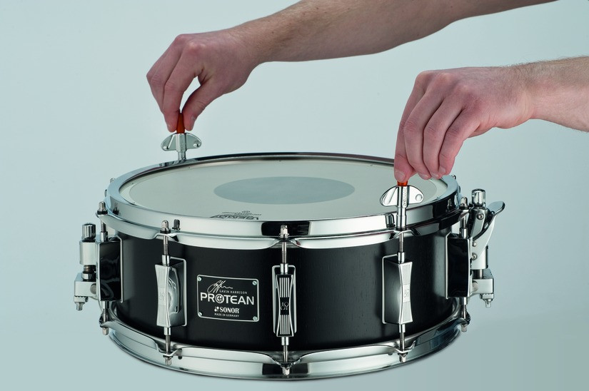 Sonor Gavin Harrison Birch 14x5.25 Snare Drum PREM PACK-Semi Gloss Black (SSD-140525-GHPRM)