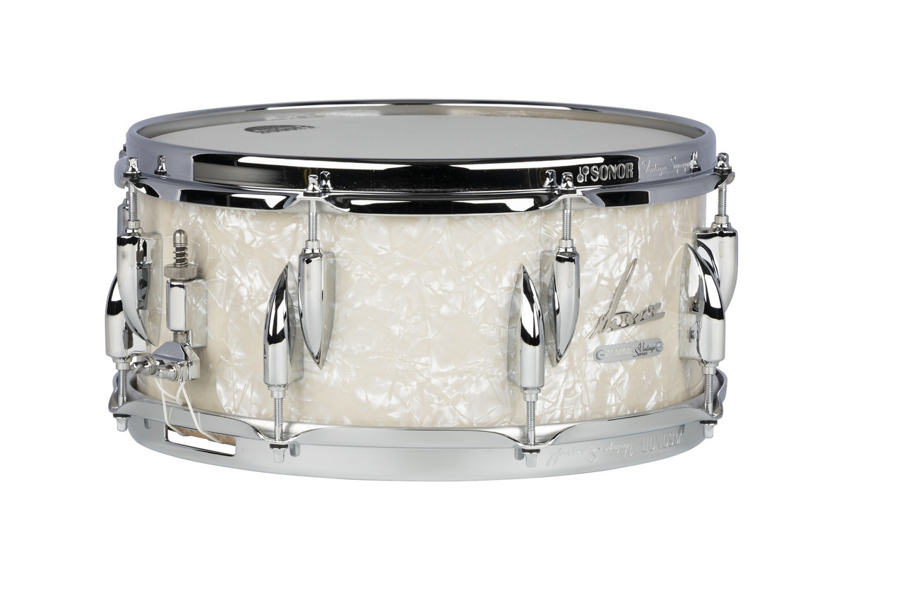 Sonor Vintage Series 13"X 6" Snare Drum - Vintage Pearl (VT-1306-SDW-VPRL)