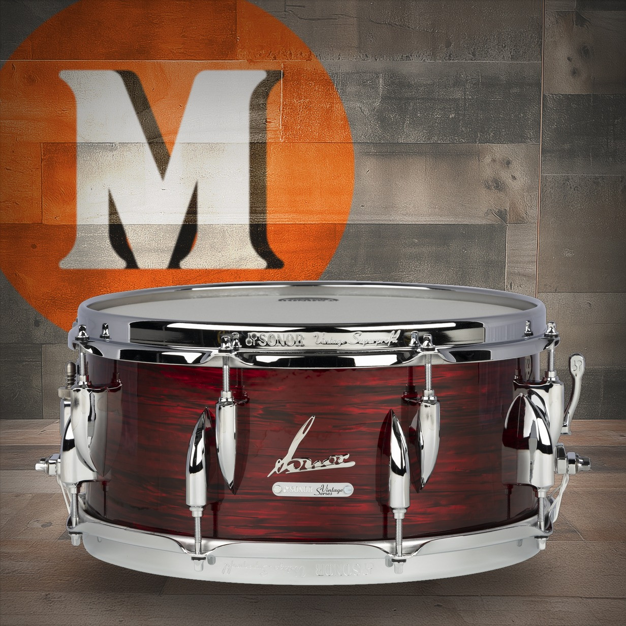 Sonor Vintage Series 13"X 6" Snare Drum - Vintage Red Oyster (VT-1306-SDW-VRO)