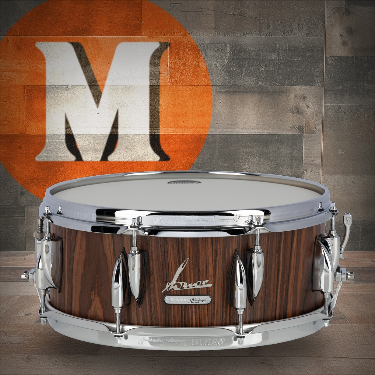 Sonor Vintage Series 14"X 5.75" Snare Drum - Rosewood Semi-Gloss (VT-140575-SDW-RSG)