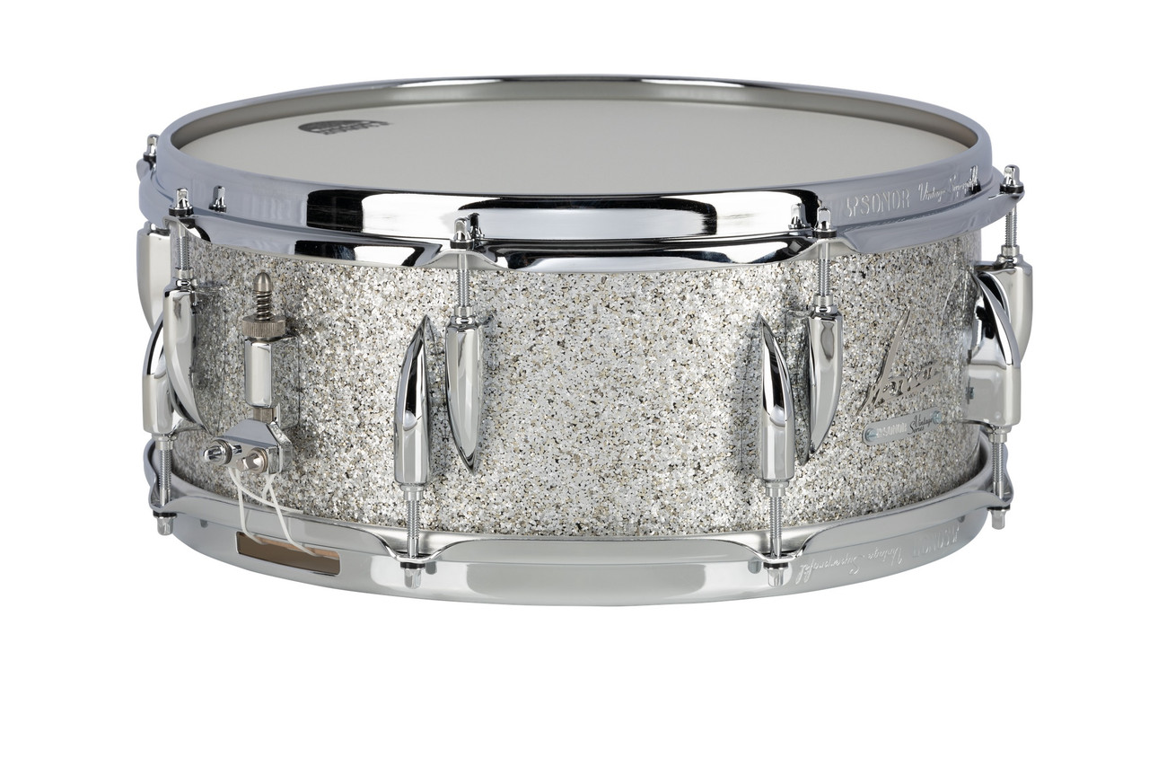 Sonor Vintage Series 14"X 5.75" Snare Drum - Vintage Silver Glitter (VT-140575-SDW-VSG)