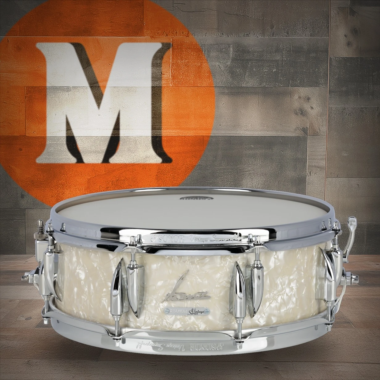 Sonor Vintage Series 14"X 5" Snare Drum - Vintage Pearl (VT-1405-SDW-VPRL)
