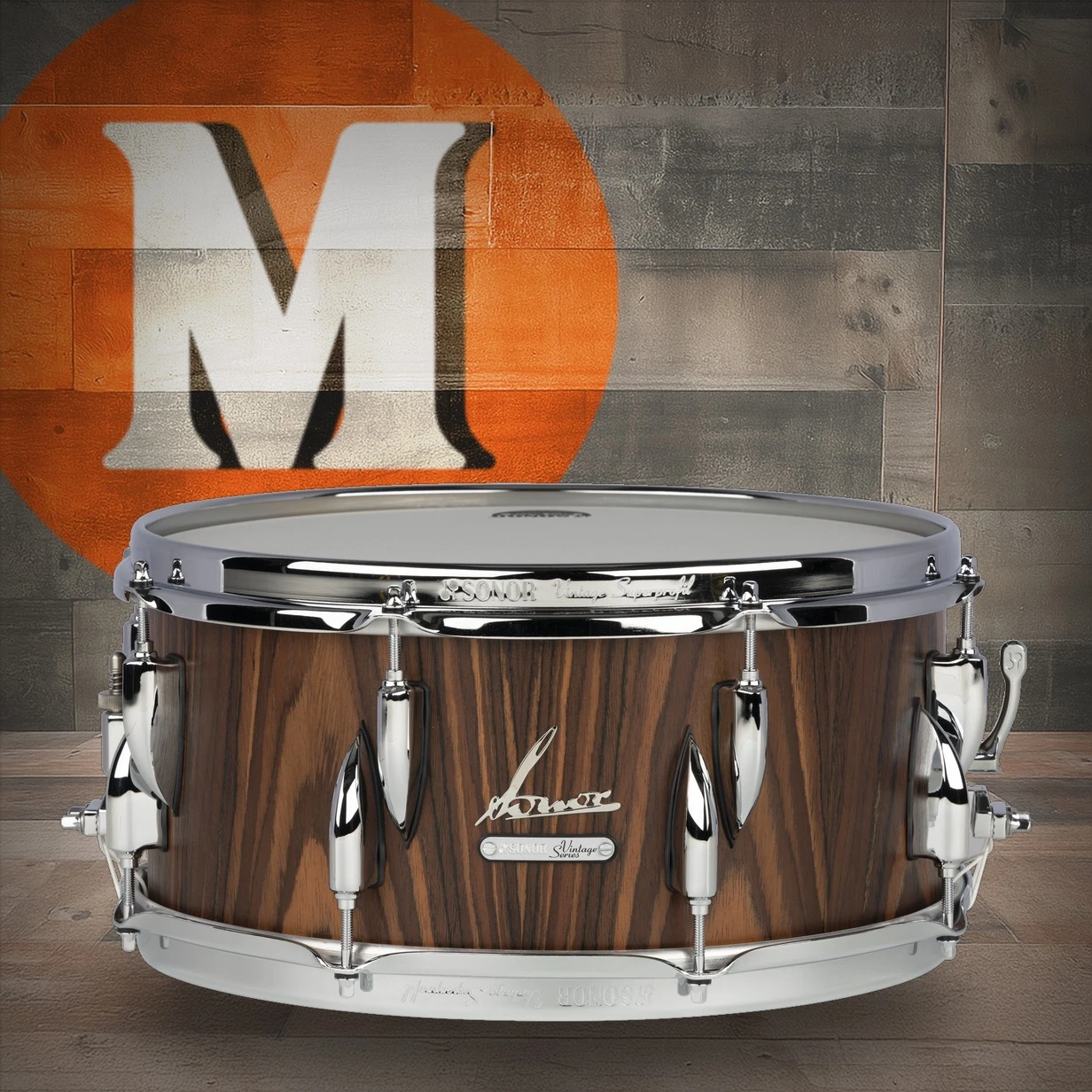 Sonor Vintage Series 14"X 6.5" Snare Drum - Rosewood Semi-Gloss (VT-1465-SDW-RSG)