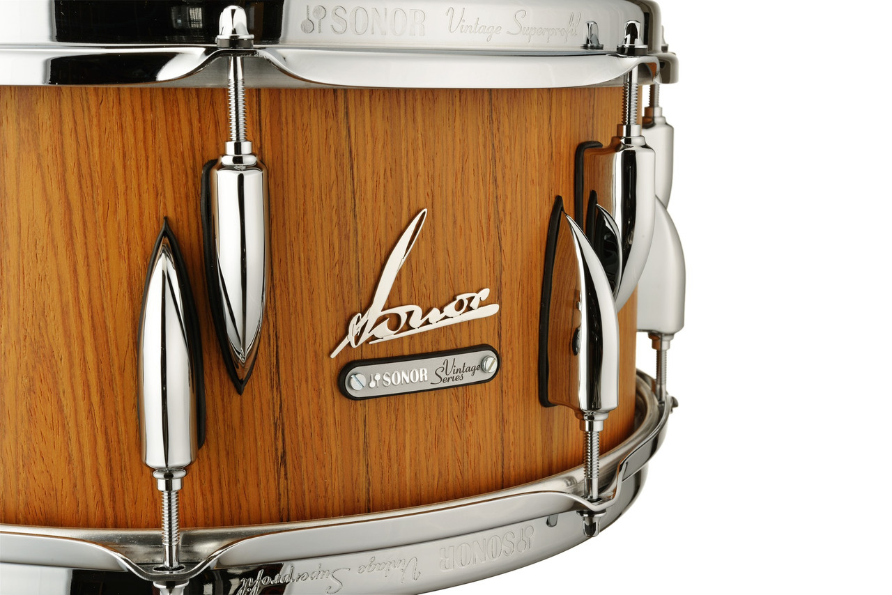 Sonor Vintage Series 14"X 6.5" Snare Drum - Teak Semi-Gloss (VT-1465-SDW-TSG)