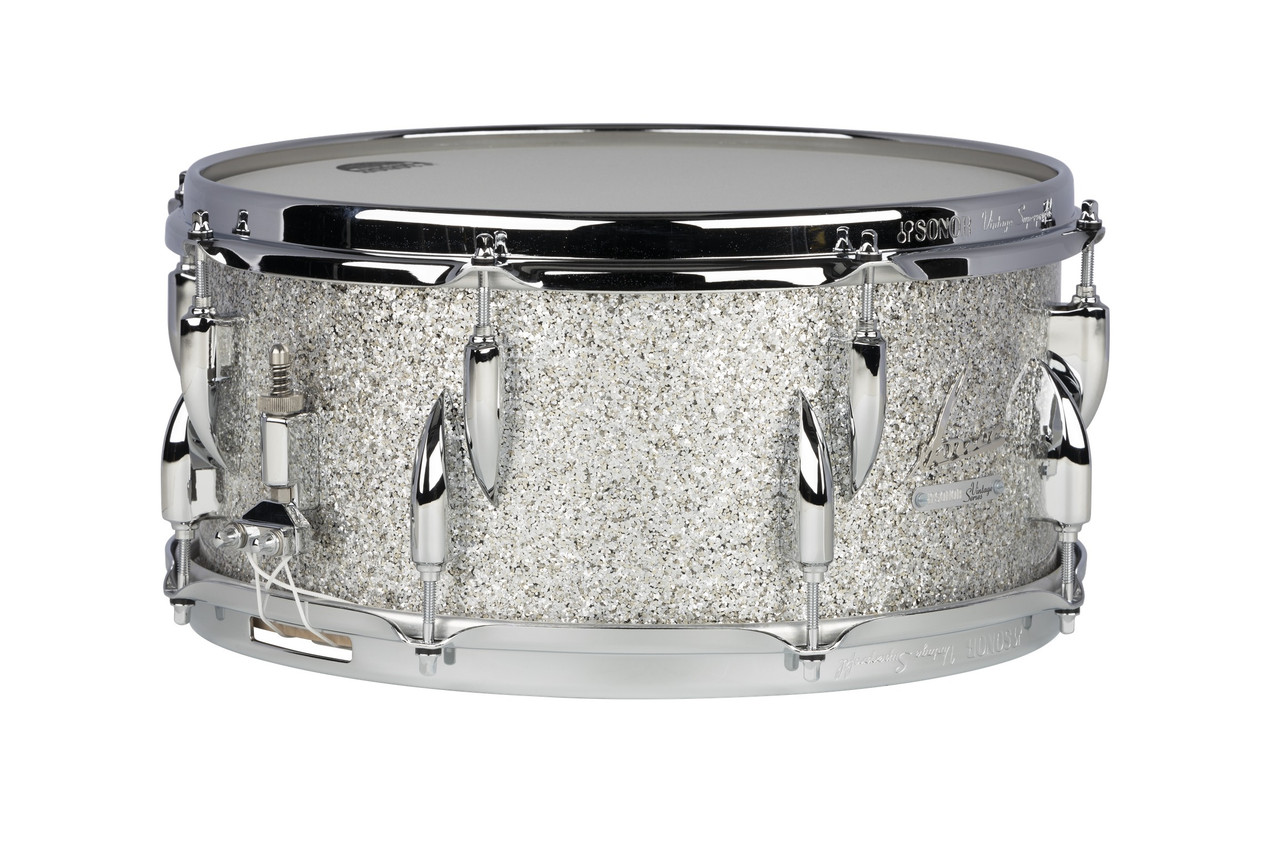 Sonor Vintage Series 14"X 6.5" Snare Drum - Vintage Silver Glitter (VT-1465-SDW-VSG)