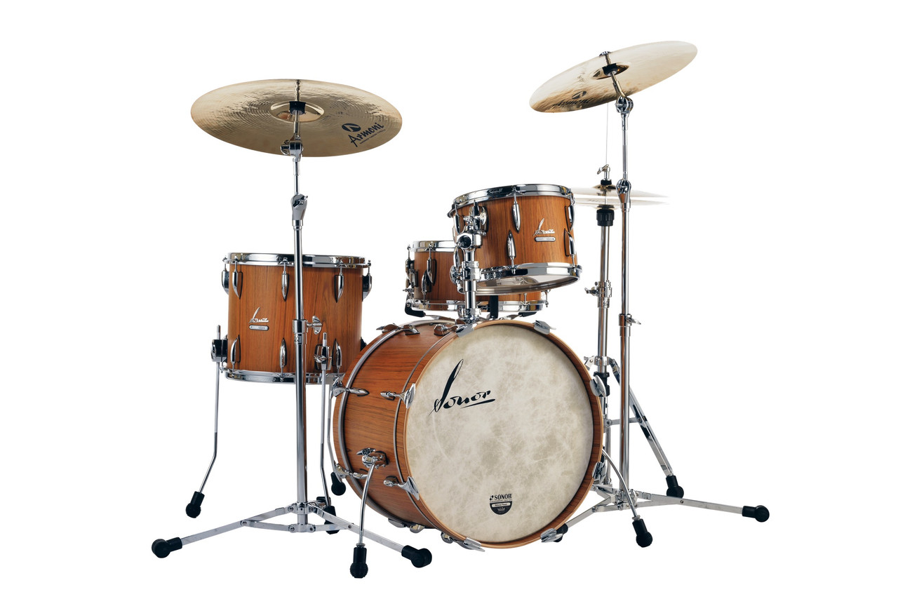 Sonor Vintage Series 20" 3PC Shell Pack w/ Mount - Teak Semi-Gloss (VT-320WMCTSG)
