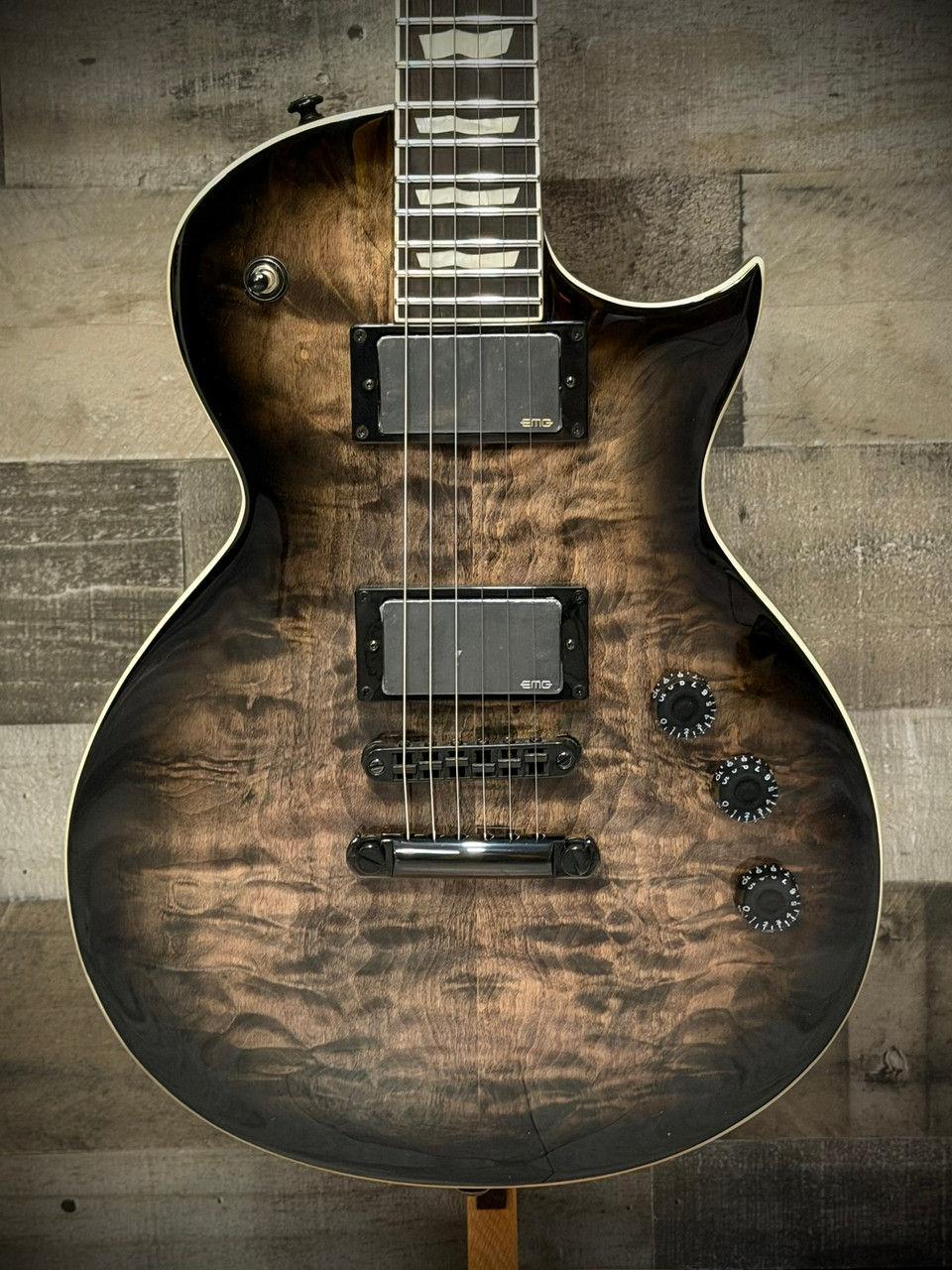 LTD EC-400 QM - See Thru Black Sunburst (LEC400QMSTBLKSB) | Musician Madness