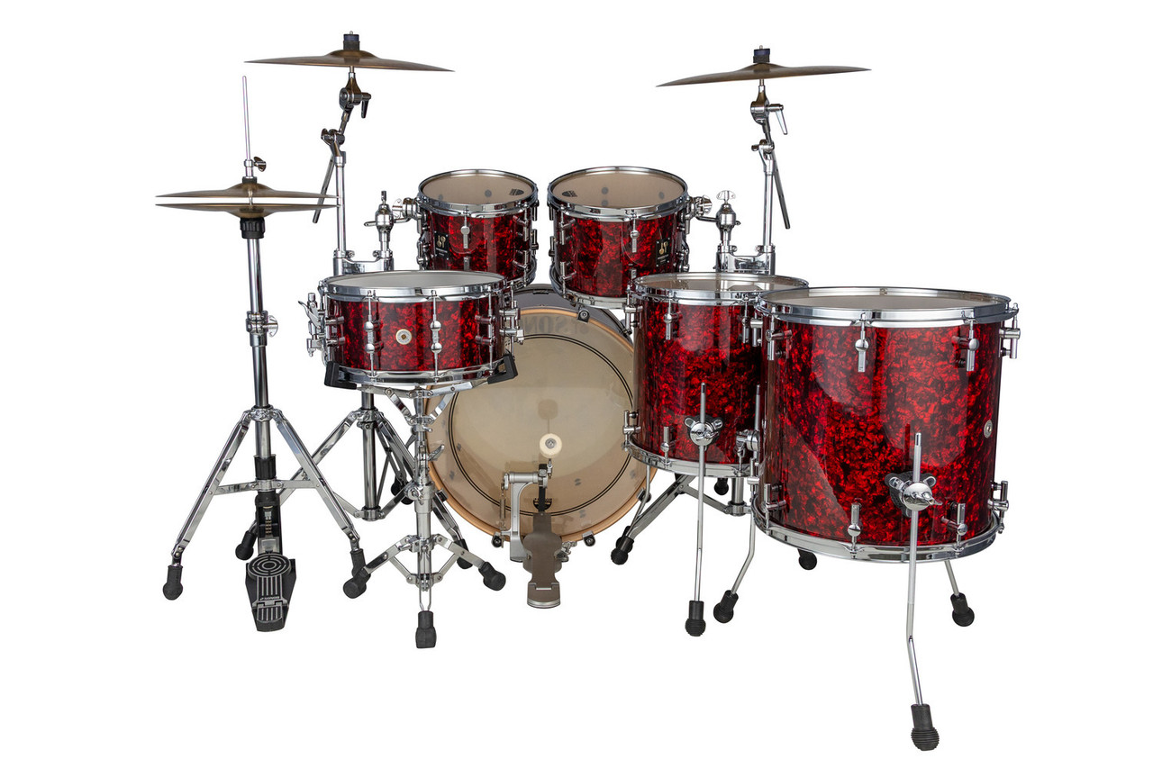 Sonor Momentum Series Beech 5 Piece Shell Pack - Red Pearl (MTB-522NMCREP) | Musician Madness