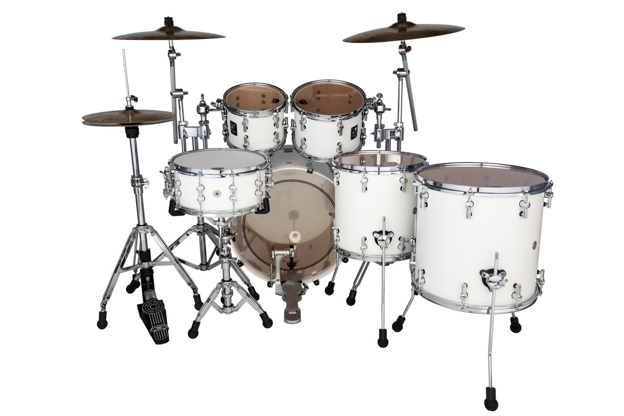 Sonor Momentum Series Maple 5 Piece Shell Pack - Satin Pure White (MTM-522NMCSPW) | Musician Madness