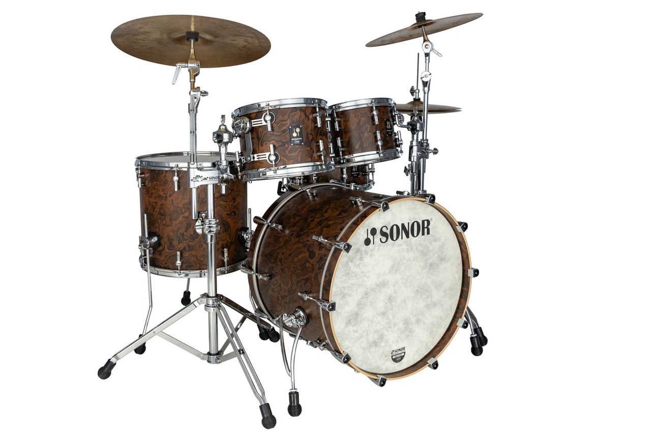 Sonor Momentum Series Beech 4 Piece Shell Pack - California Burl (MTB-422NMCCBU) | Musician Madness