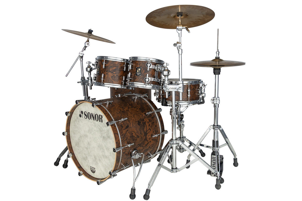 Sonor Momentum Series Beech 4 Piece Shell Pack - California Burl (MTB-422NMCCBU) | Musician Madness