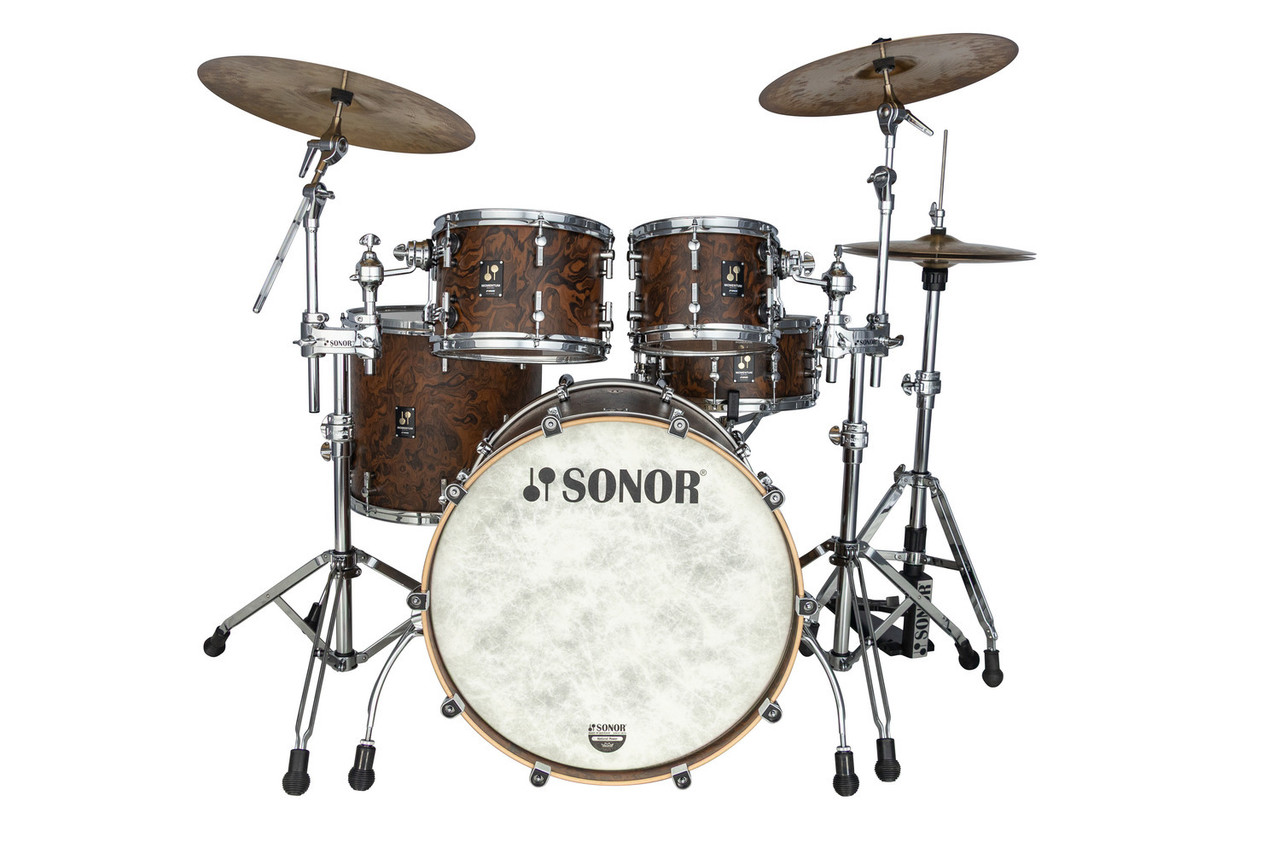 Sonor Momentum Series Maple 4 Piece Shell Pack - California Burl (MTM-422NMCCBU) | Musician Madness