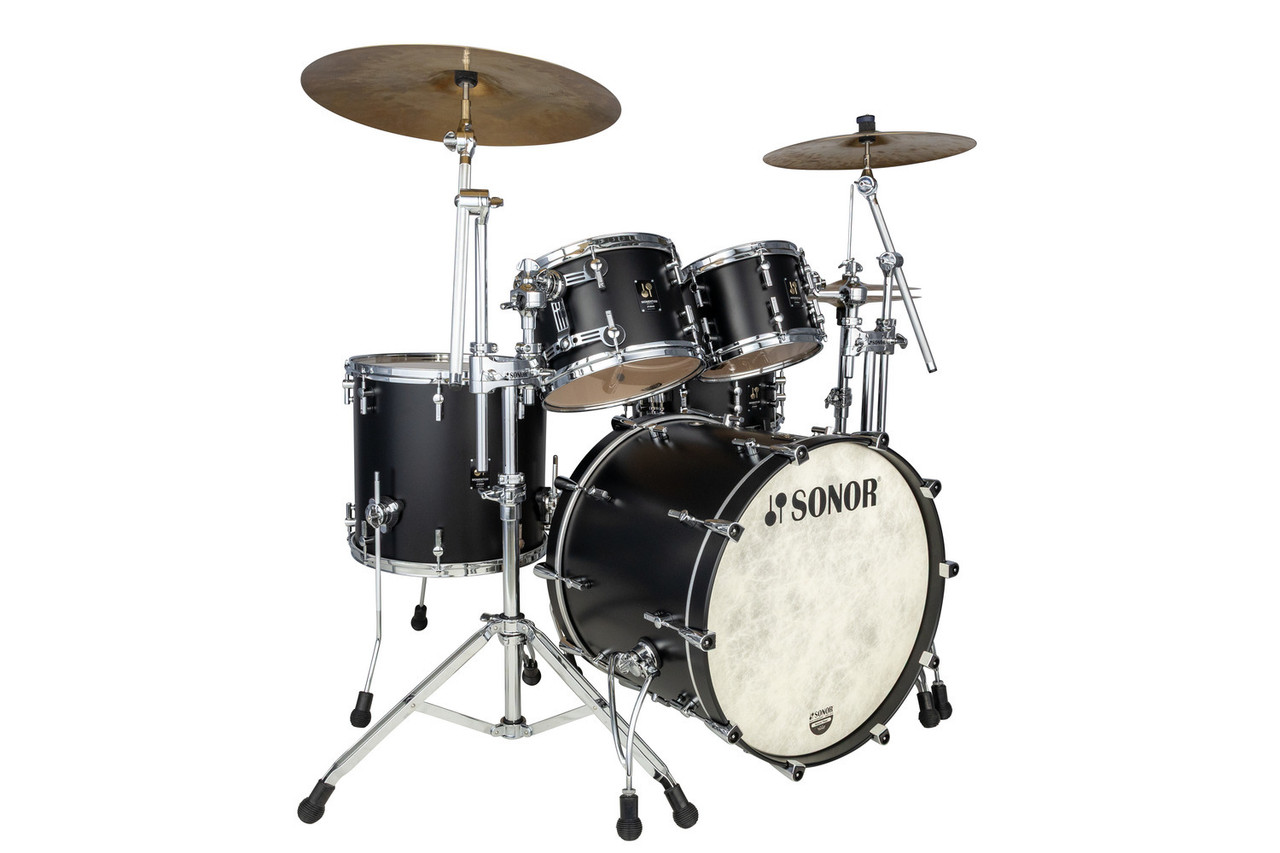 Sonor Momentum Series Maple 4 Piece Shell Pack - GT Black (MTM-422NMCGTB) | Musician Madness