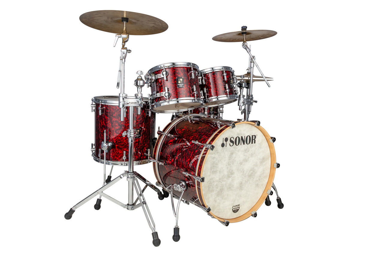 Sonor Momentum Series Maple 4 Piece Shell Pack - Red Pearl (MTM-422NMCREP) | Musician Madness