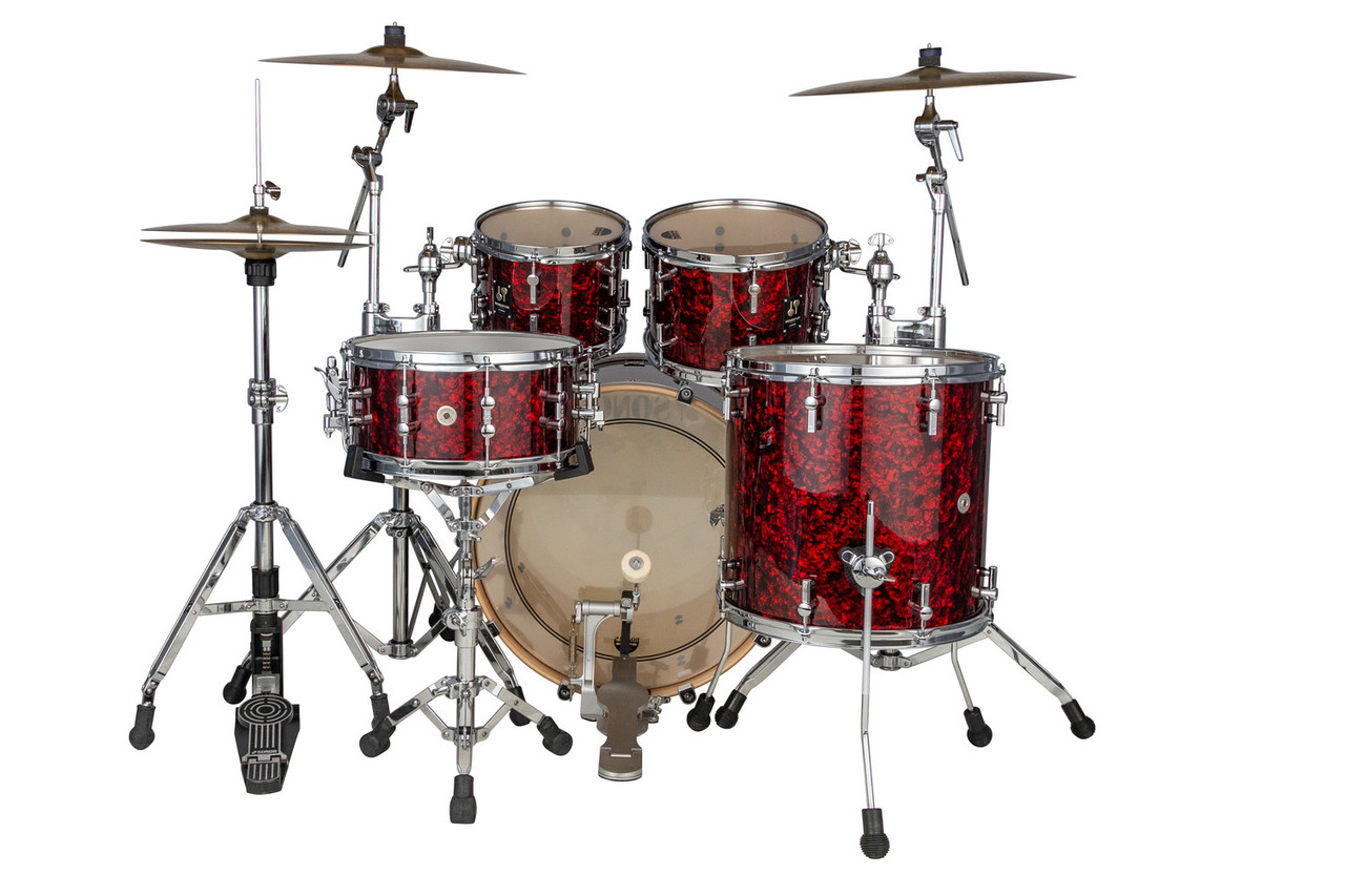 Sonor Momentum Series Maple 4 Piece Shell Pack - Red Pearl (MTM-422NMCREP) | Musician Madness