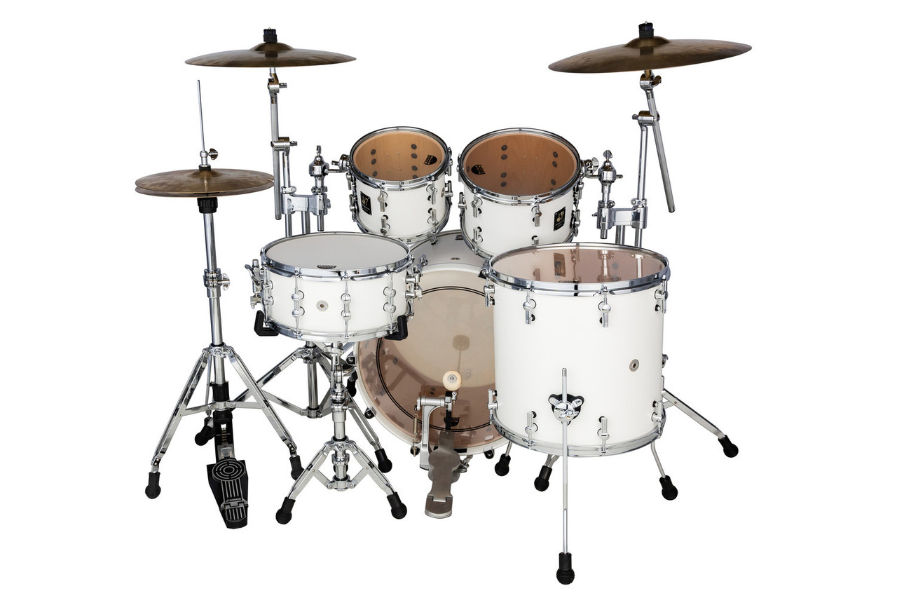 Sonor Momentum Series Birch 4 Piece Shell Pack - Satin Pure White (MTR-422NMCSPW)