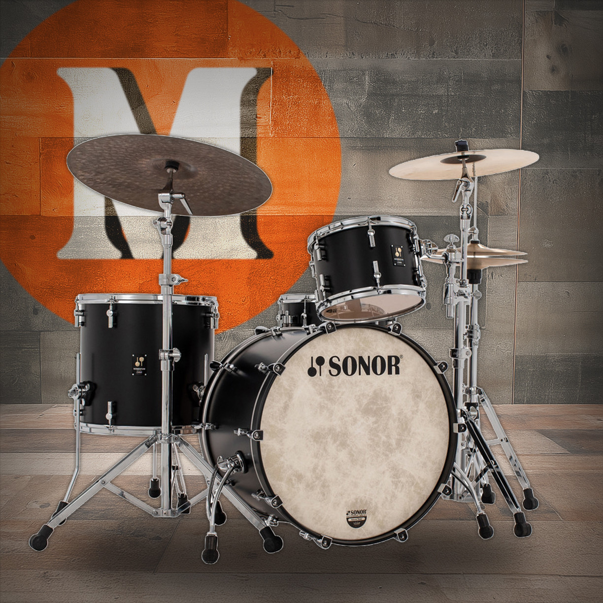Sonor Momentum Series Beech 3 Piece Shell Pack - GT Black (MTB-322NMCGTB) | Musician Madness