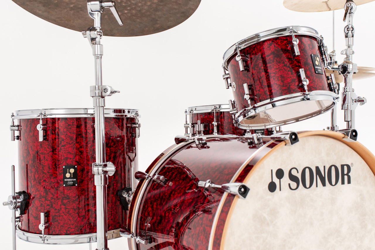 Sonor Momentum Series Beech 3 Piece Shell Pack - Red Pearl (MTB-322NMCREP) | Musician Madness