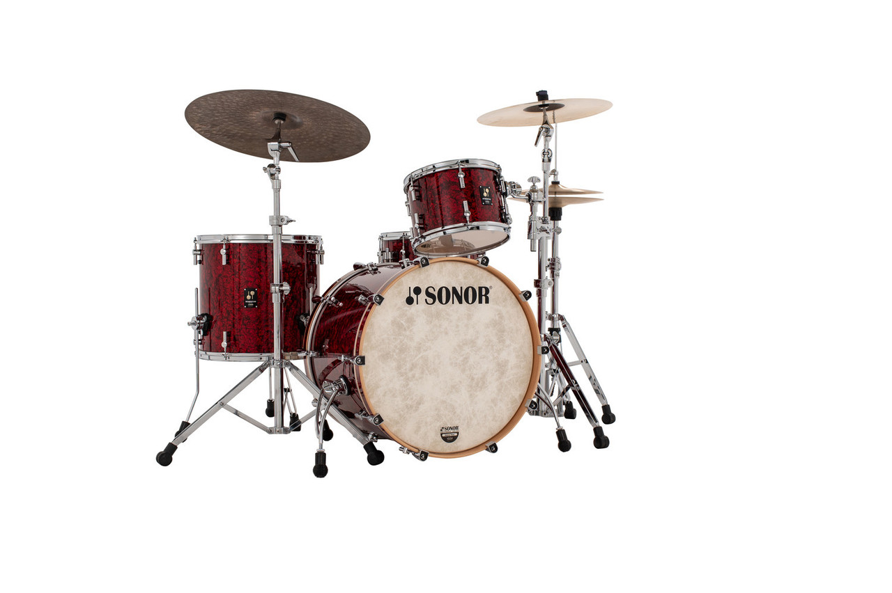 Sonor Momentum Series Maple 3 Piece Shell Pack - Red Pearl (MTM-322NMCREP) | Musician Madness