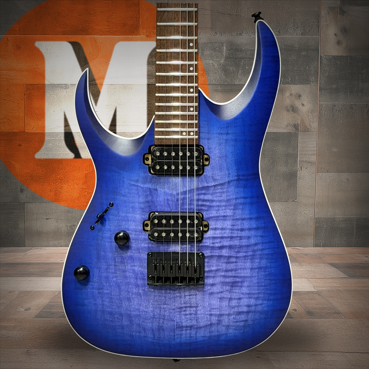 Ibanez Standard RGA42FML Left-Handed Electric Guitar - Blue Lagoon Burst Flat (RGA42FMLBLF) | Musician Madness