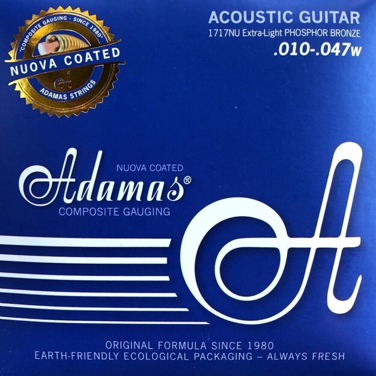 Adamas Nuova Coated Guitar Strings - .010-.047w (1717NU) | Musician Madness