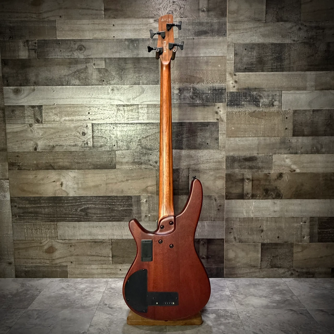 Ibanez SR Bass Workshop 4-String Electric Bass Guitar - Natural Browned Burst Flat - Open Box (SRH500FNNF) | Musician Madness