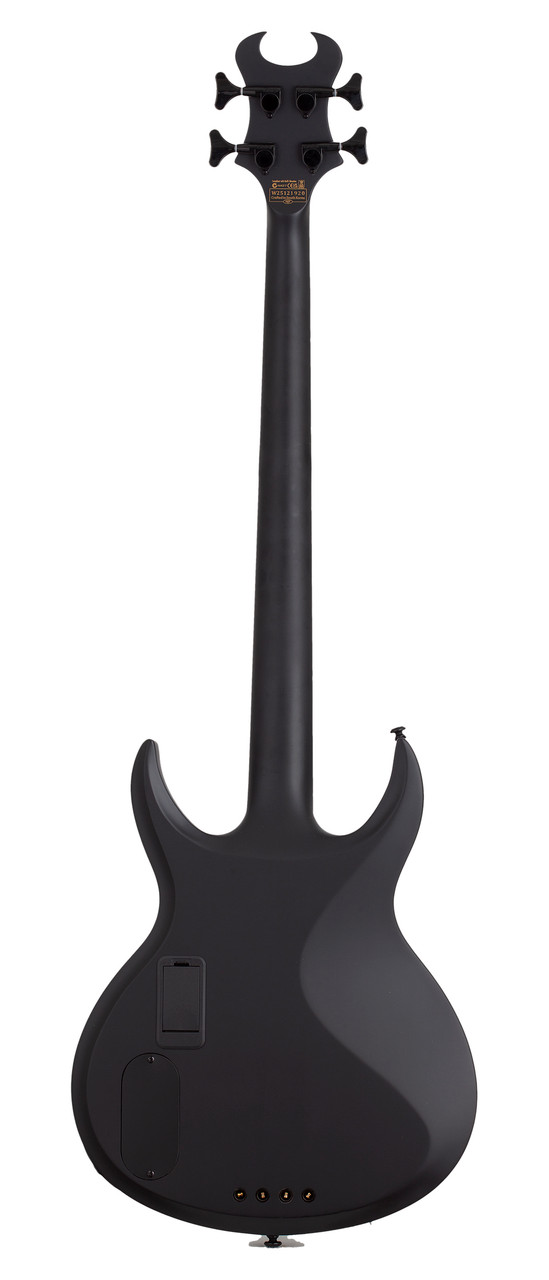 Schecter Devil-4 Left Handed Electric Bass Guitar - Blackout (89) | Musician Madness