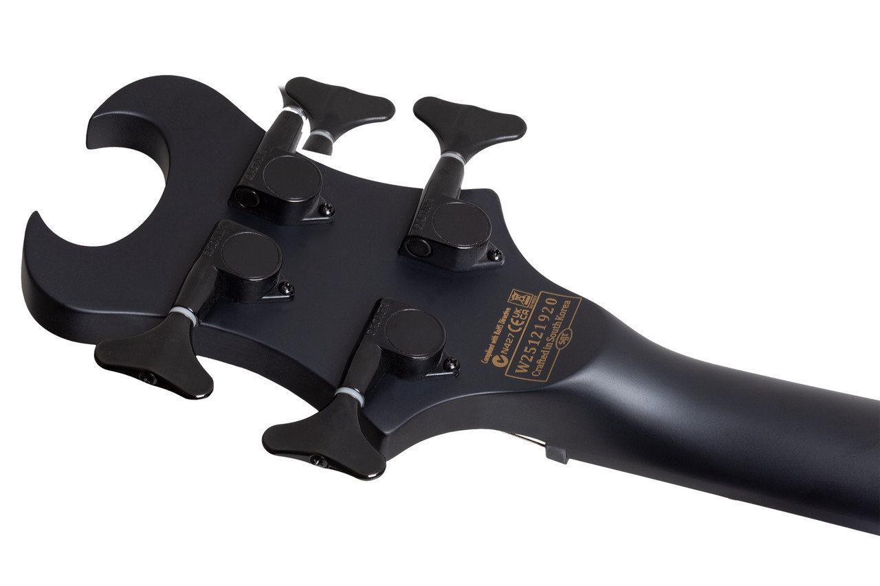 Schecter Devil-4 Electric Bass Guitar - Blackout (90) | Musician Madness