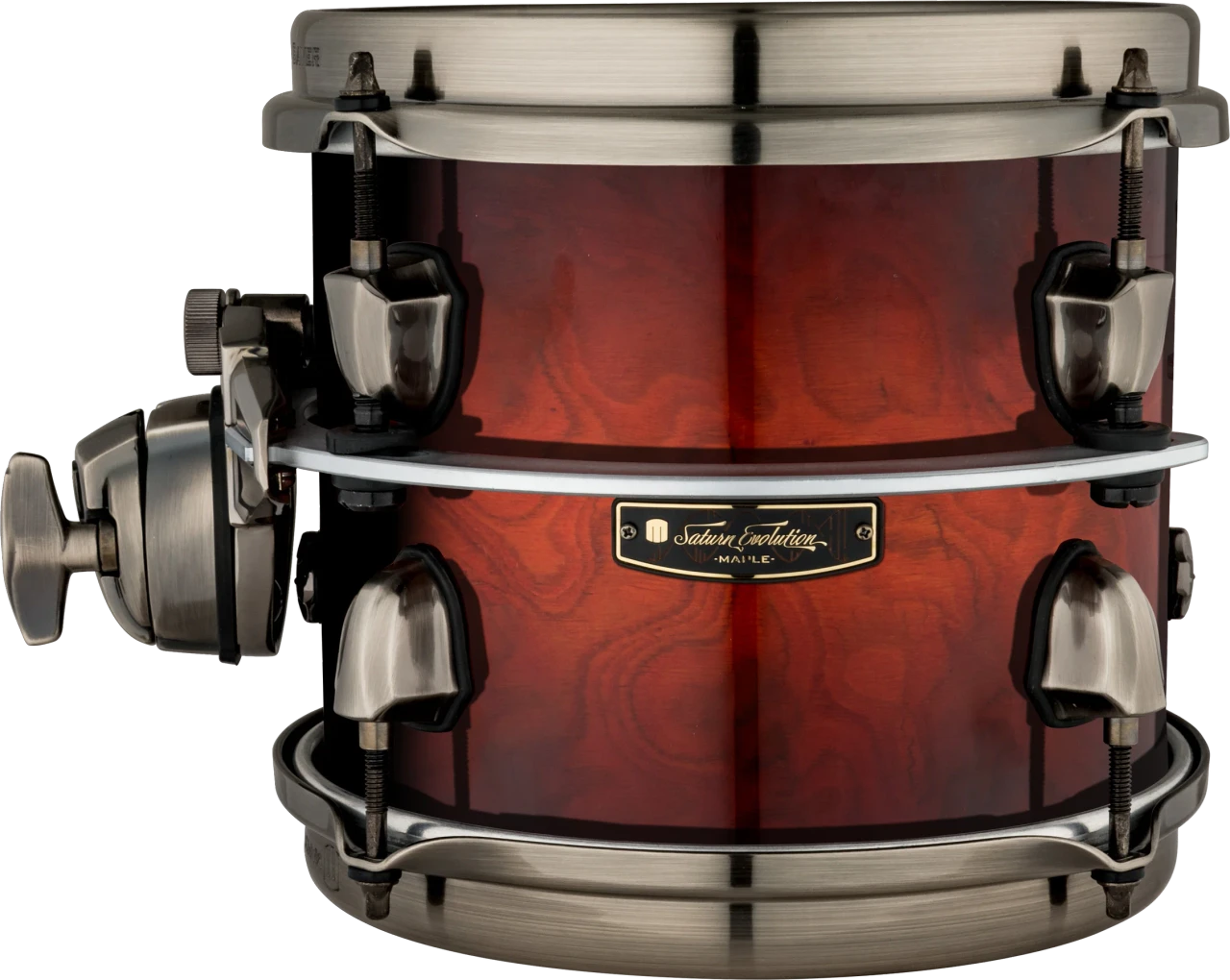 Mapex Saturn Evolution 7" x 8" Rack Tom - Maple Burl Blaze | Musician Madness