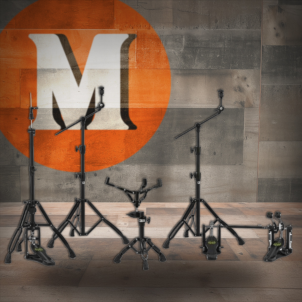 Mapex HP8005EB-DP Armory 800 Hardware Pack Black Plated w/ Double Pedal (HP8005EB-DP) | Musician Madness