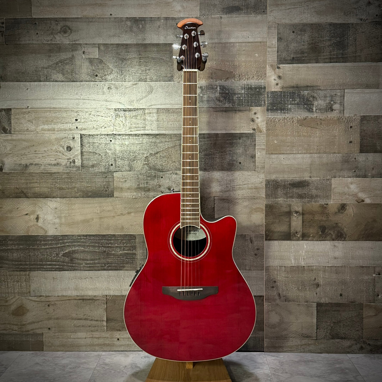 Ovation CS24-RR-G Celebrity Standard Mid-Bowl Acoustic Guitar B-Stock - Ruby Red | Musician Madness