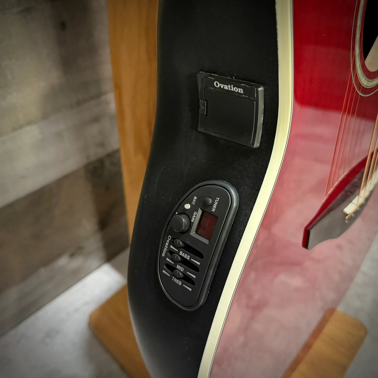 Ovation CS24-RR-G Celebrity Standard Mid-Bowl Acoustic Guitar - Ruby Red | Musician Madness