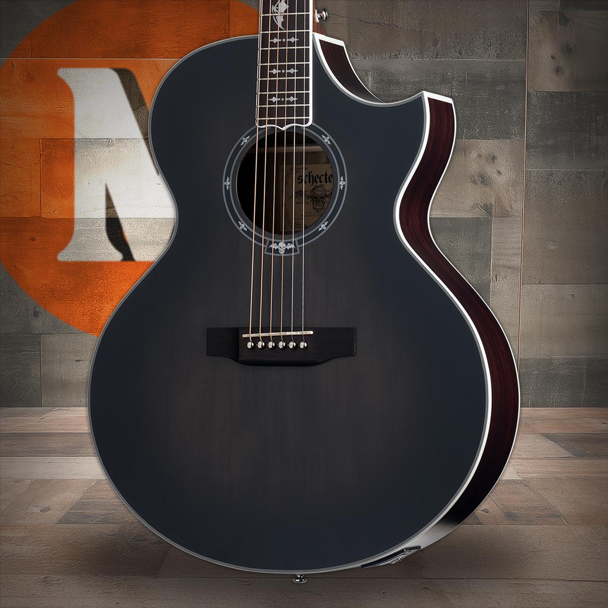 Synyster Gates 'SYN GA SC' Acoustic Guitar - Trans Black Satin Burst (3701) | Musician Madness