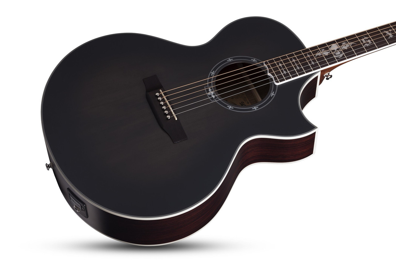 Synyster Gates 'SYN GA SC' Acoustic Guitar - Trans Black Satin Burst (3701) | Musician Madness