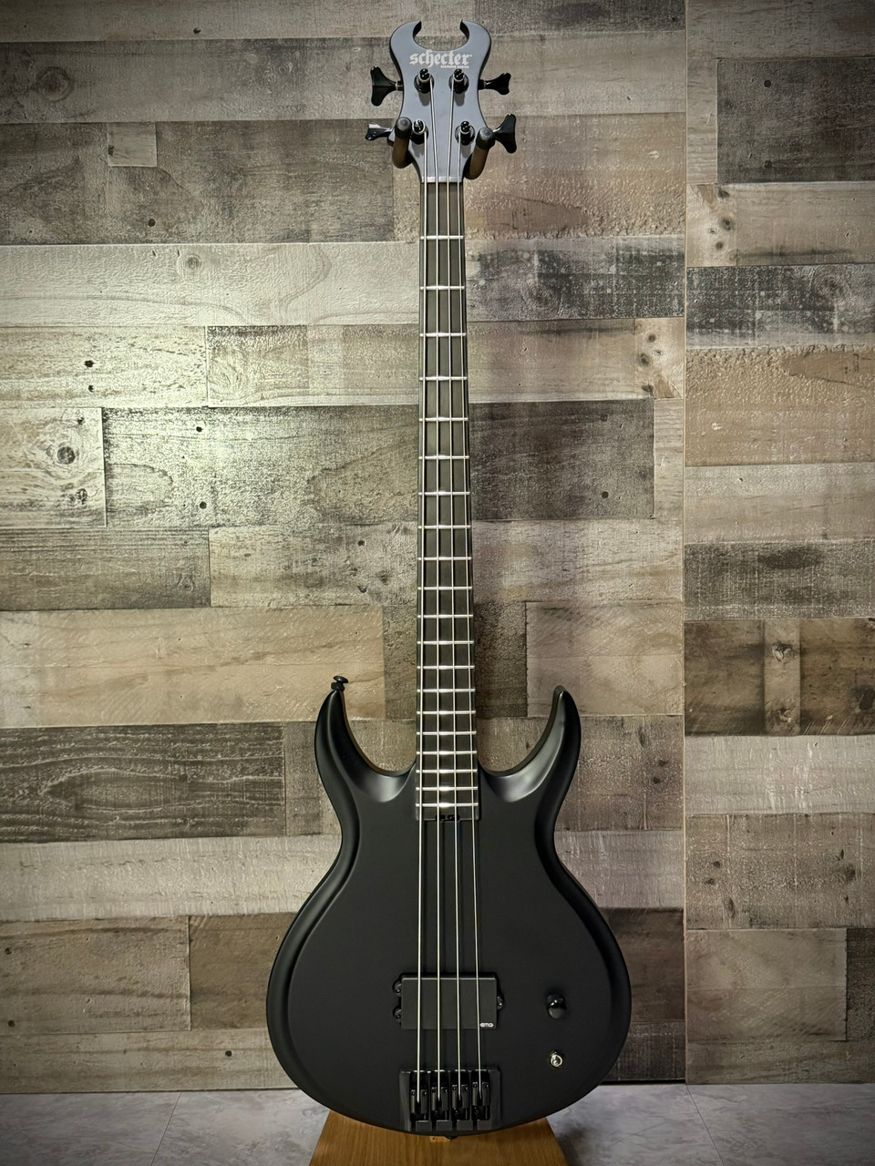 Schecter Devil-4 Electric Bass Guitar - Blackout (90) | Musician Madness